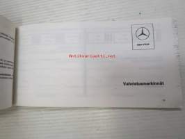 Mercedes-Benz Huoltovihko - Keskiraskaat kuorma-autot -huoltolipukevihko, alunperin auton mukana toimitettu