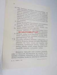 Helsingin kaupungin kirjaston lainaussäännöt 1937