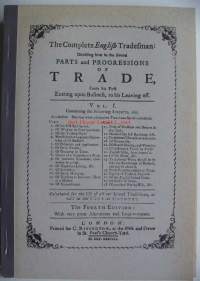 Täydellinen englantilainen kauppias : alkuperäisen englantilaisen 1738 ilmestyneen teoksen I osan lyhennelmä : ensimmäinen suomenkielinen laitos / Daniel Defoe