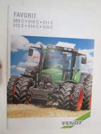 Fendt Favorit 509 C, 510 C, 511 C, 512 C, 514 C, 515 C traktori -myyntiesite / tractor sales, brochure in finnish