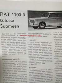Suomen Autolehti 1966 nr 8, sis. mm. seur. artikkelit / kuvat / mainokset; Kannessa FARGO FK 900 - moottori Chrysler V8, Fiat 1100 R tulossa Suomeen, Studebakerin