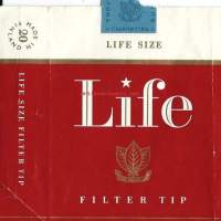Life  -   saumoista avattu  tupakka-aski 1957 -1977
