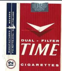 Time  -   saumoista avattu  tupakka-aski 1964-1969