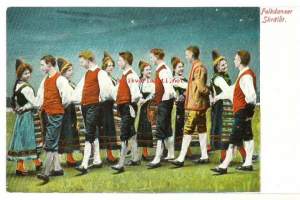 Ensin tanssitaan - vanha postikortti
