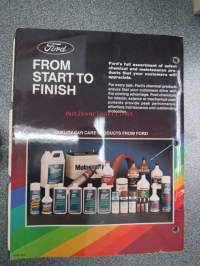 Ford USA 1986, -87, -88 Interior &amp; Exterior Touch-Up paint color chart -värikartta korjausmaaleista
