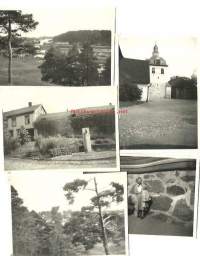 Porvoon näkymiä 1940-l   - valokuva 6x9 cm  4 kpl