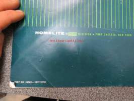 Homelite Pumps Operator´s manual -pumppujen käyttöohjekirja englanniksi