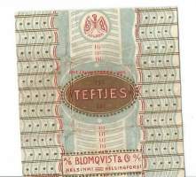 Teftjes - makeiskääre / Blomqvist&amp;Co  Oy 0li merkittävä makeis- ja suklaatehdas, Lautatarhankatu 4 Helsinki  1919–25