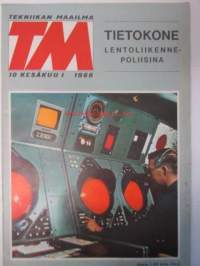 Tekniikan Maailma 1966 nr 10, sis. mm. seur. artikkelit / kuvat / mainokset;   Keimolan moottorirata, Kauko-idästä avaruuteen, Ilmahalli - katto tyhjän varassa,