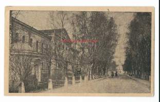 Nikolainkatu  - paikkakuntapostikortti  kulkenut 1924 merkki pois