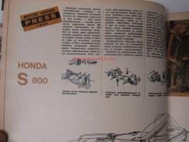 Tekniikan Maailma 1966 nr 19, sis. mm. Mercedes.-Benz 250 S, Volvo 123 Amazon GT, Montlhery ja Goodwoodin