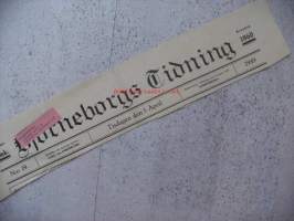 Björneborgs Tidning 5.4.1949 , sanomalehden nimiotsikko leike / sanomalehtien ilmoituskeskus