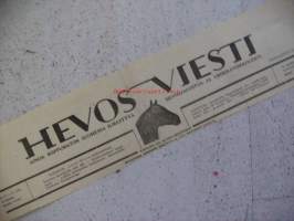 Hevosviesti 6.5.1949  , sanomalehden nimiotsikko leike / sanomalehtien ilmoituskeskus