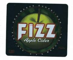 Fizz Apple Cider  -siiderietiketti,  viinaetiketti