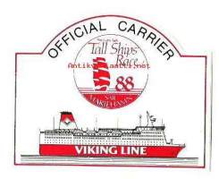 Viking Tall Ships Race 88  - tarra  8x10  cm