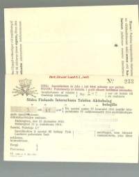 Södra Finlands Interurbana Telefon Ab 1914 / Mainospostikortti