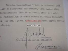 Suojeluskuntain Yliesikunta / Littoisten Osakeyhtiö-asiakirja 27.5.1925