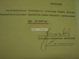 Suojeluskuntain Yliesikunta / Littoisten Osakeyhtiö-asiakirja 30.1.1925