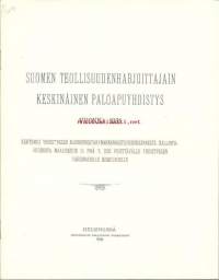 Suomen Teollisuudenharjoittajain Keskinäinen Paloapuyhdistys , vuosikertomus 1931