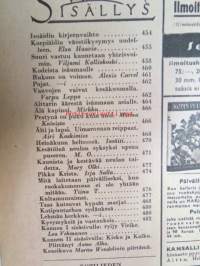Kotiliesi 1941 nr 14-15 heinäkuun II - elokuun I sis. mm. seur. artikkelit, Kansikuvitus Martta Wendelin, Mary Olki - Reikäompelu on kaunista taidetta