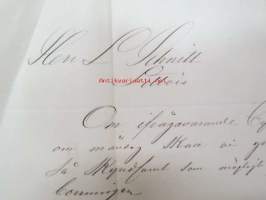 Herr Louis Schnitt, Littois (Littoinen, Littoisten Verkatehdas) - Wm Crichton &amp; Co , 28.1.1870 -liikekirje