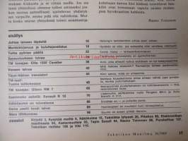 Tekniikan Maailma 1969 nr 16, sis. mm. seur. artikkelit / kuvat / mainokset;       Hydrokopteri - sama paatti kesät talvet, Fiat 128 luksusversio, Esittelyssä