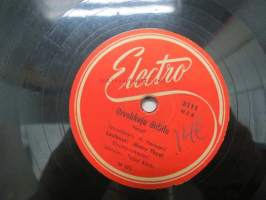 Electro 3111 Henry Theel &amp; Electro-orkesteri - Tule hiljaa / Orvokkeja äidille -savikiekkoäänilevy, 78 rpm