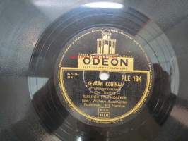 Odeon PLE 194 Berliner Symphoniker - Kevätserenadi / Kevään kohinaa -savikiekkoäänilevy, 78 rpm