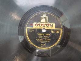 Odeon PLE 189 Adalbert Lutterin tanssiorkesteri - Sininen tango / Banjo Benny -savikiekkoäänilevy, 78 rpm