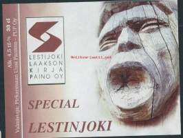 Lestijokilaakson Kirjapaino Oy  / Special Lestijoki - olutetiketti mainos