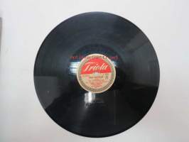 Triola T 4106 Pirkko Jaakkola - Lehtityttö / Kirje Venetsiaan -savikiekkoäänilevy, 78 rpm