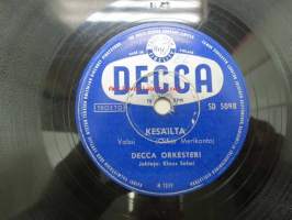Decca SD 5098 Decca orkesteri - Itämaan ruusuja / Kesäilta -savikiekkoäänilevy, 78 rpm