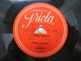 Triola T 8021 Kippari kvartetti - Pelimanni Olli / Iloinen kulkuri -savikiekkoäänilevy, 78 rpm