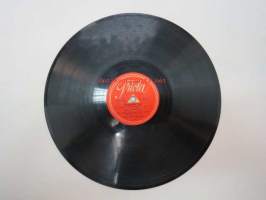 Triola T 8021 Kippari kvartetti - Pelimanni Olli / Iloinen kulkuri -savikiekkoäänilevy, 78 rpm