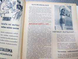 Kotiliesi 1939 nr 12, kesäkuu II, 15.6.1939, sis. mm. seur. artikkelit / kuvat / mainokset; Kansikuvitus P. Söderström: tyttö kansallispuvussa. Edla Kojonen