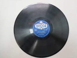 Decca SD 5104 Decca-tanssiorkesteri - Vinetan kellot / Carmen Sylva -savikiekkoäänilevy, 78 rpm