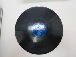 Decca SD 5370 Vieno Kekkonen - Uska Dara / Suezista etelään -savikiekkoäänilevy, 78 rpm