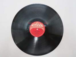 Decca SD 5018 Henry Theel - Kaksi kitaraa / Henry Theel - Viivähdä hetkinen -savikiekkoäänilevy, 78 rpm