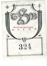 Hofäs 324    -  Ex Libris
