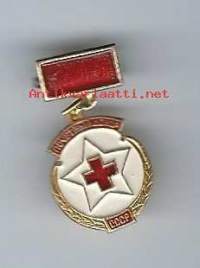 Neuvosto-Venäjä Punainen Risti verenluovutusmerkki -  rintamerkki