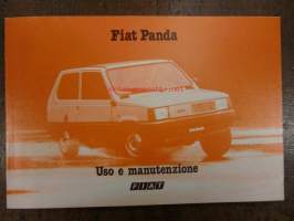 Fiat Panda 1982 - Uso e manutenzione - käsikirja (Italian kielinen)