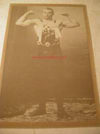 postikortti  suomen ensimmäinen olympiavoittaja painija verner weckman 1908