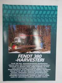 Fendt 380 (380 GHA) harvesteri -myyntiesite / harvester sales brochure, in finnish