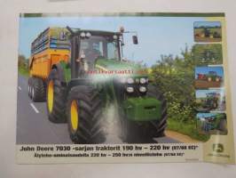 John Deere 7030 Premium-sarjan traktorit 190 hv - 220 hv -myyntiesite