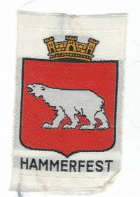 Hammerfest - hihamerkki, kangasmerkki, matkailumerkki