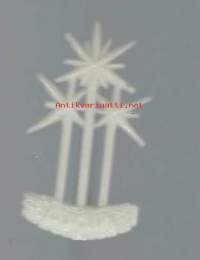 Lucia-merkki  1960-luku -  neulamerkki  rintamerkki itsevalaisevaa muovia