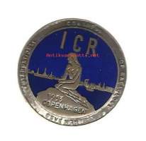 ICR ( 7. International Congress of Radiology) Copenhagen 1953  -  rintamerkki 27 mm