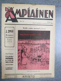 Ampiainen 1922 nr 10 -viipurilainen pila- &amp; satiirilehti