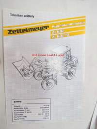 Zettelmeyer ZL 602, ZL 602 SL pyöräkuormaaja -myyntiesite