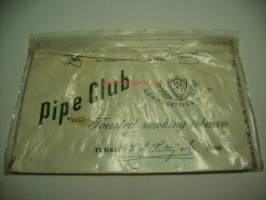 Pipe Club - tyhjä tupakkapakkaus 10x15  cm piipputupakka litistetty 1960-67